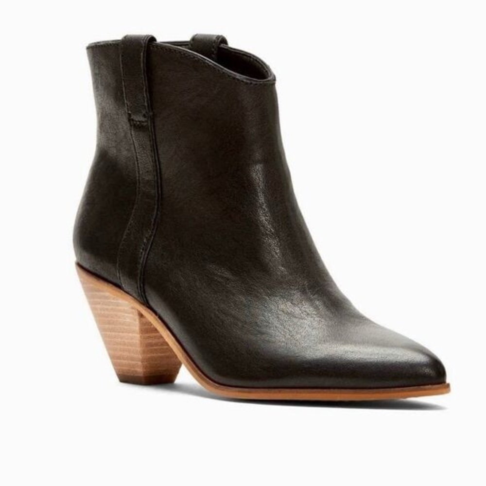 Frye & Co - Maley Leather Ankle Bootie - BLACK /8M